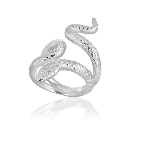 Gynning snake silver ring