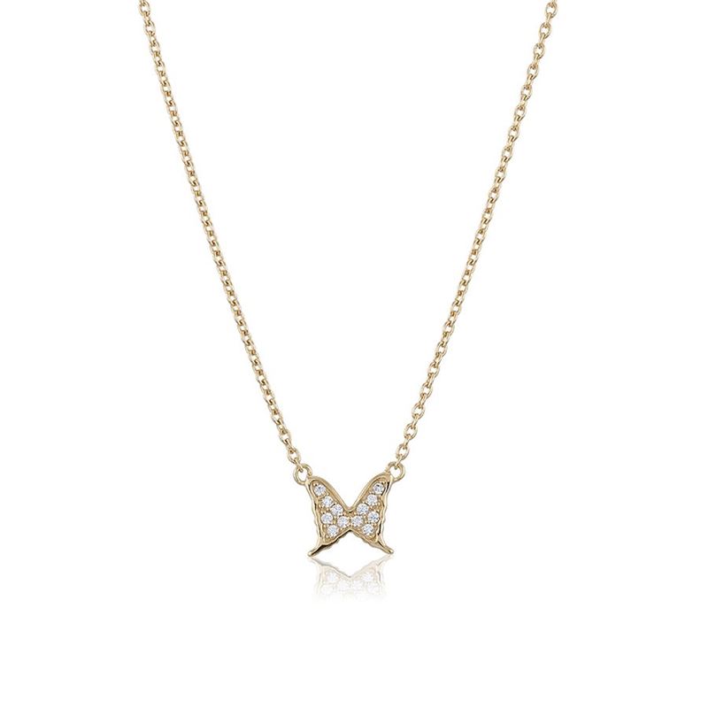 Gynning petite papillion sparkling necklace