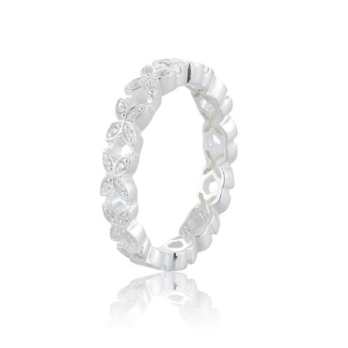 Ring Sparkeling Ellipse mini 17,5 silver 