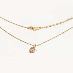 petite miss alice necklace crystal gold