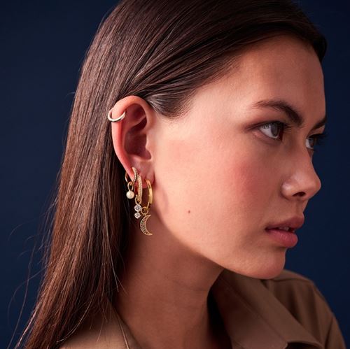Hoop circolo due charm